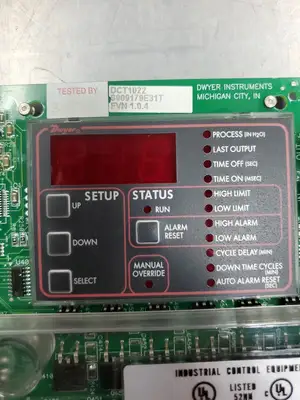 Used Dwyer DCT1022 FVN 1.0.4 Control Board. Automation Control (HMI) South Carolina US | Palmetto Automation #1512028