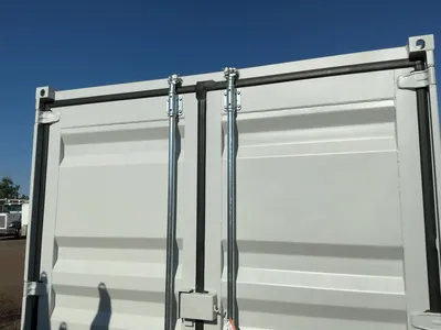 New 12’ Job Site Storage Container, 12’x87-1/2”x98-1/2” tall overall, Swing Doors on One End with 7’...