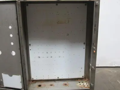 Free Standing Stainless Steel Electrical Box Enclosure 48"x37"x12" W/Back Plate