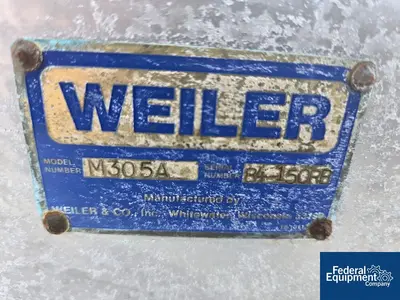 USED Weiler & Co, Inc. 35 Cu Ft Weiler Dual Paddle Mixer, Model M305A, S/S