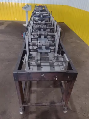 12 STAND X 10" KNUDSON MODEL #KS-2468 STUD & TRACK FRAMING ROLLFORMER, WITH AMS CONTROLS: STOCK #18942