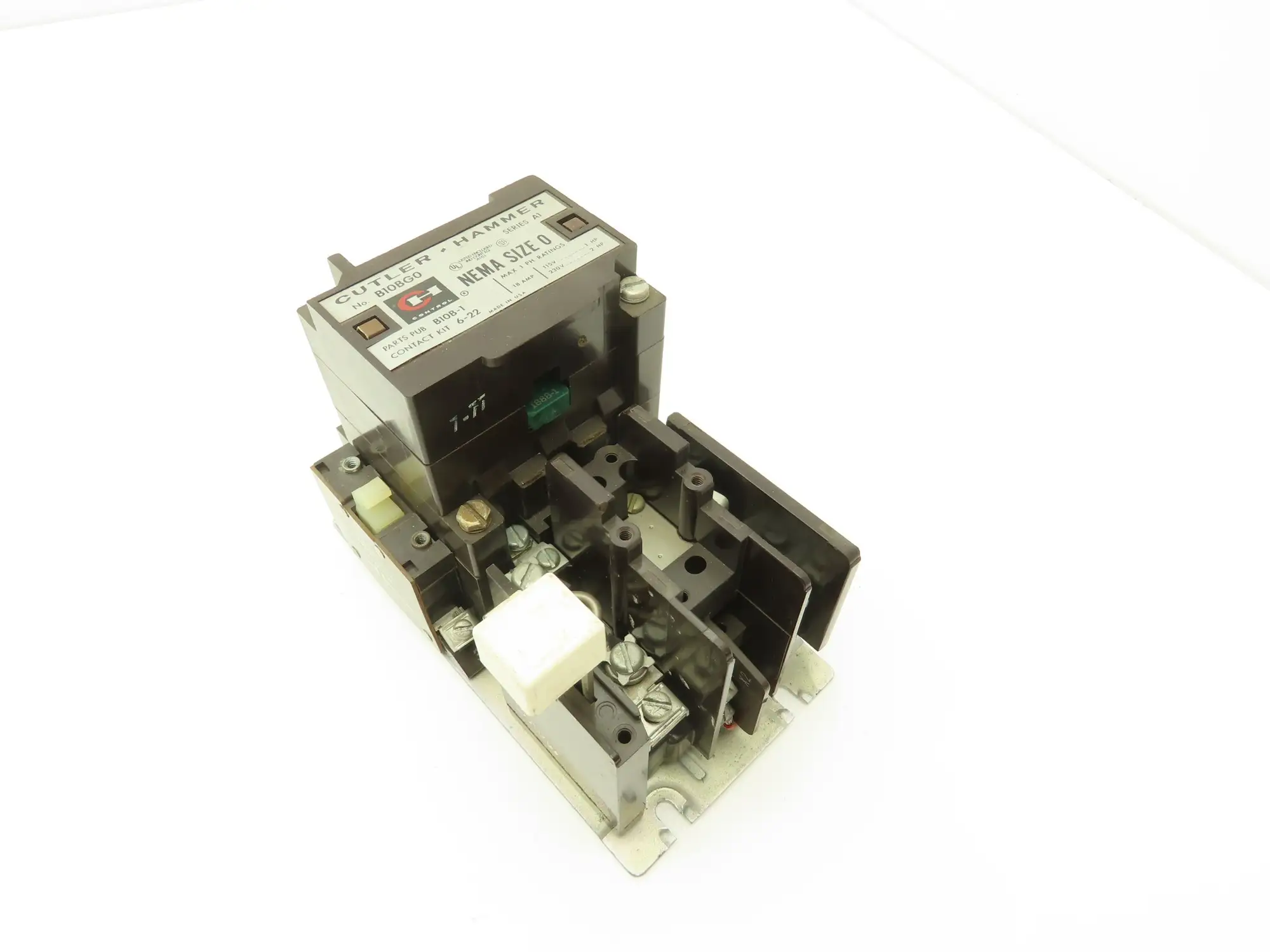 Cutler Hammer B10BG0 2 Pole Nema Size 0 Motor Starter 18A 1PH 115/230V 2Hp