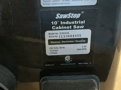 Used SAWSTOP ICS53230 Woodworking Table Saws Ohio US | HGR 24 #1343602