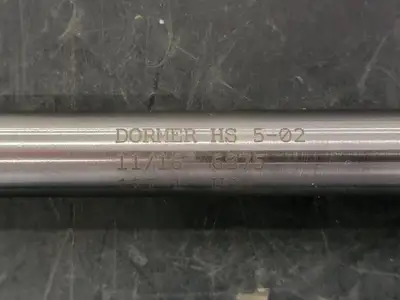11/16in. x 10-1/2in. Right-Spiral Chucking Reamer, 0.6875in. Dia. Str. Shank