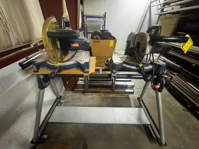 Used _UNKNOWN_ _UNKNOWN_ Double Miter Saws Ohio US | Myron Bowling Auctioneers Inc #1504268