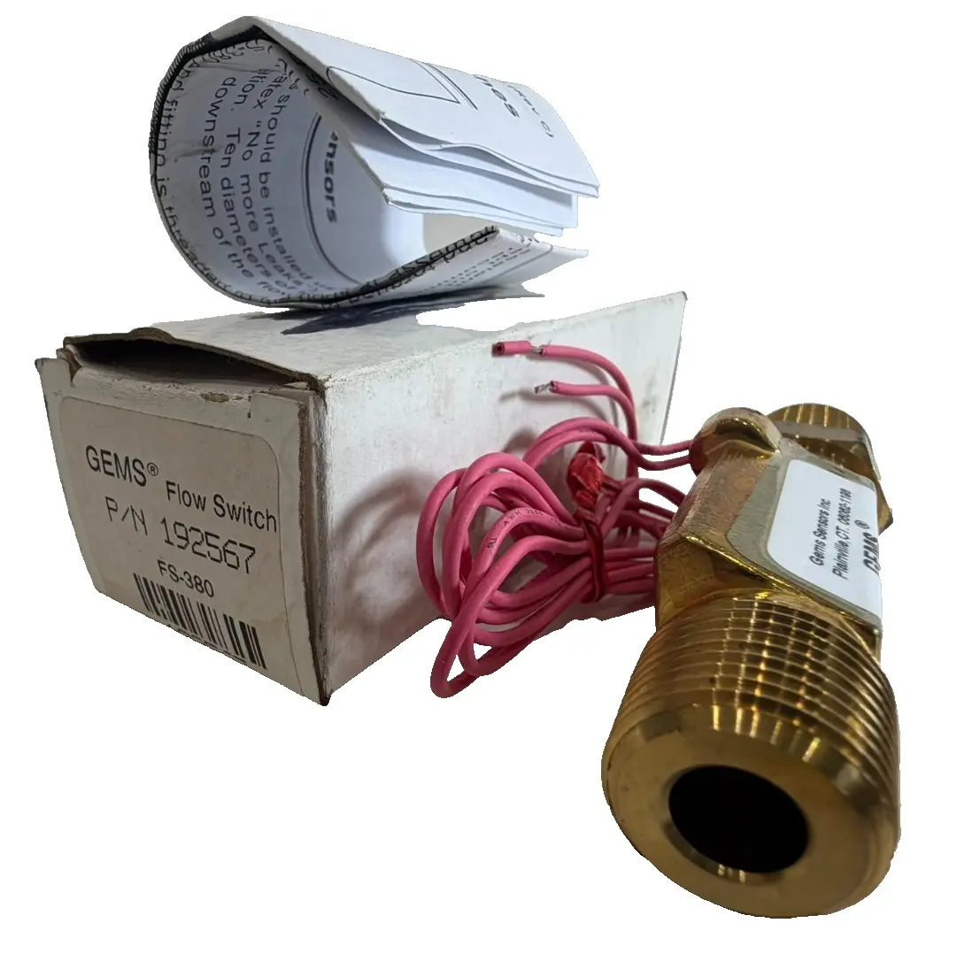 NEW GEMS 192567 FLOW SWITCH FS-380 20VA 120VAC