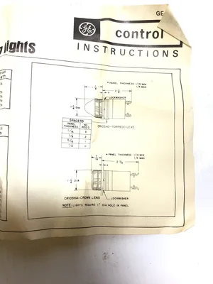 GENERAL ELECTRIC CR103HD1002R INDICATING LIGHT SOCKET 125V