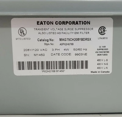 NEW Eaton MAG75CH208YBDRSX