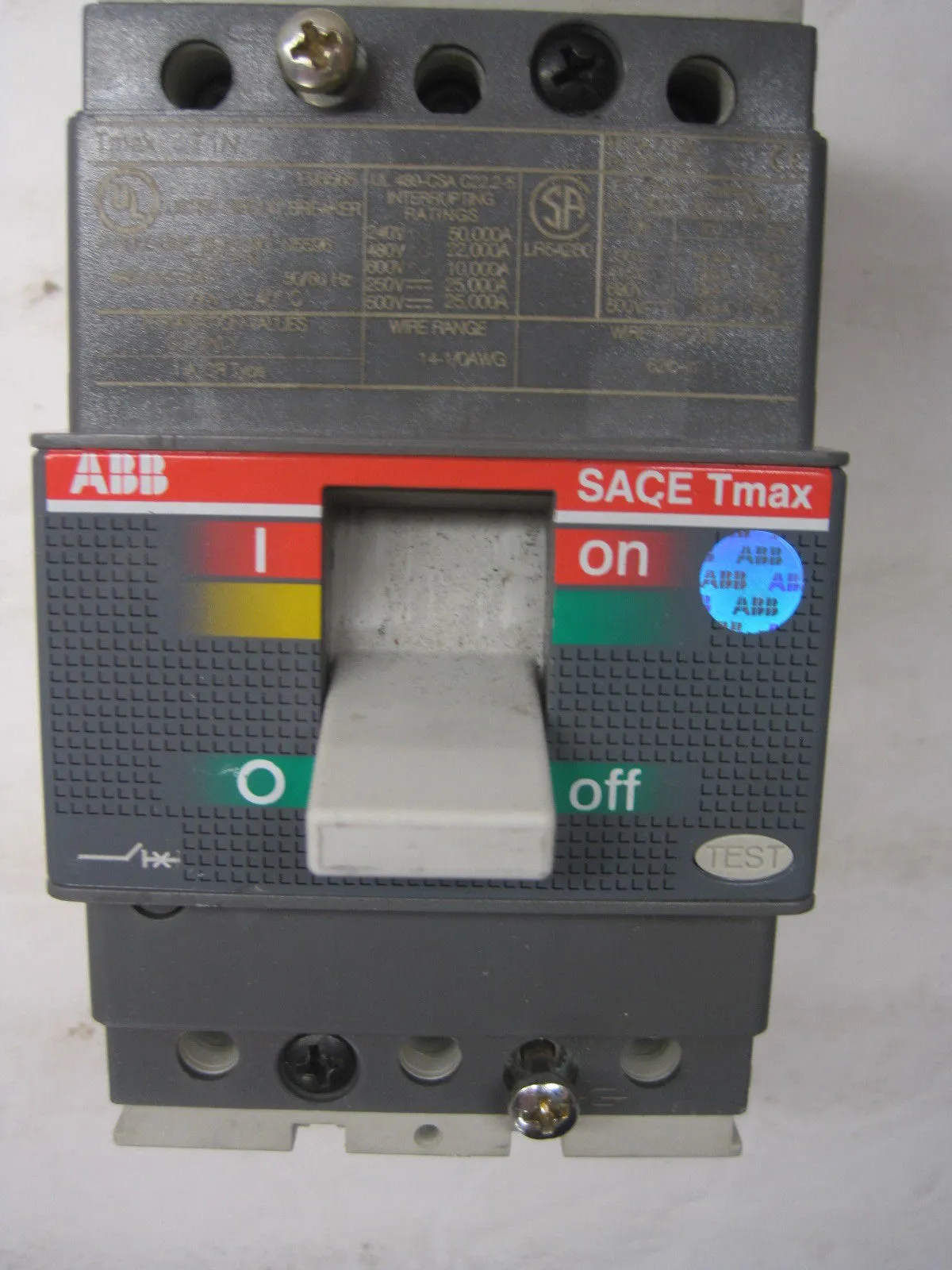 ABB TMAX T1N CIRCUIT BREAKER