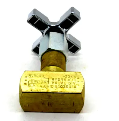 NEW PARKER MV800B BRASS METERING VALVE 2000PSI 138 BAR MAX 15GPM 57LPM