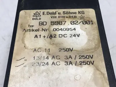 USED E DOLD & SOHNE KG BD5987.02/001
