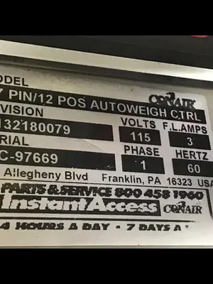 USED CONAIR 17 PIN/12 POS CTRL