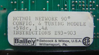 Bailey Controls NCTMO1 Network 90 Configuration and Tuning Module Used