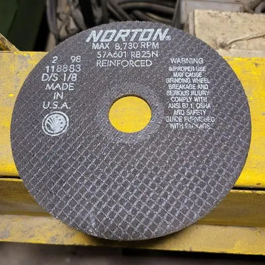 Used NORTON 57A601-RB25N Grinding Wheels Wisconsin US | Lemke Machinery Sales #310481