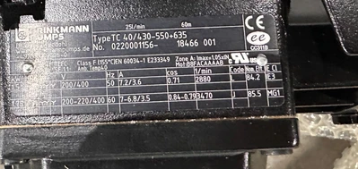 BRINKMAN 2.3HP COOLANT PUMP - NEW