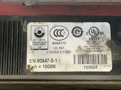 Used EUCHNER TP44141K110M & TP44141M120C2486 Relays & Switches Ohio US | HGR 24 #1326000