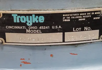 Used TROYKE DMT-18 Rotary Tables Kentucky US | Aucto #686782
