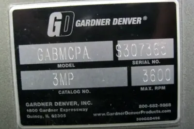 NEW Gardner Denver 3MP