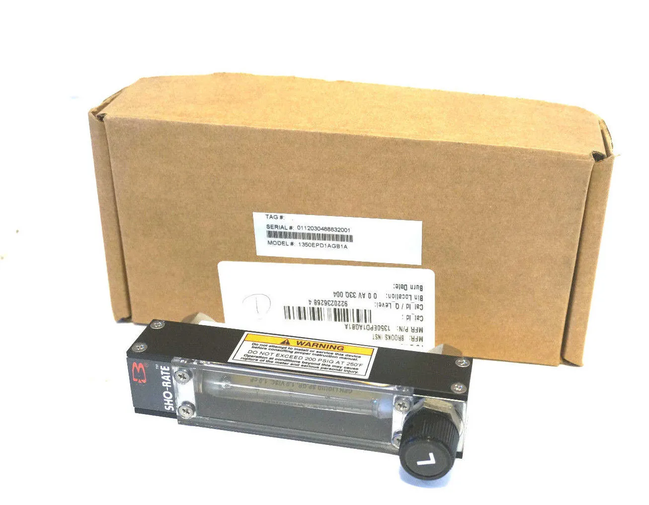 NEW BROOKS INSTRUMENT 1350EPD1AGB1A FLOWMETER