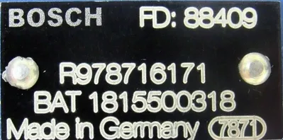 NEW BOSCH R978716171 CONTROL VALVE BAT-1815500318