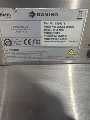 USED 2015 DOMINO PUREX DPX-1000