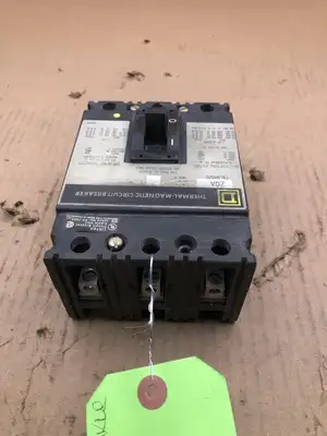Square D FAL34020 3 Pole 20 Amp Circuit Breaker 480VAC 250VDC