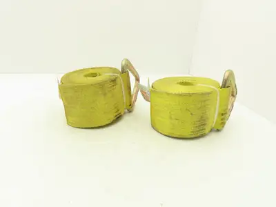 Pacific Cargo 4527-VR  4"x 27' Winch Strap V-Ring Tie-Down 5000 Lbs  Lot of 2