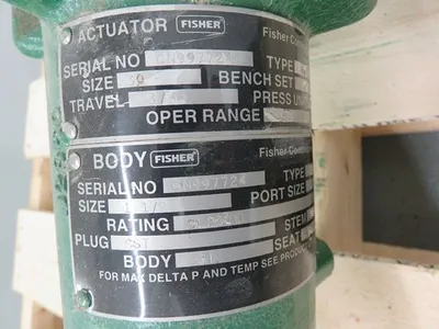 Fisher type ED size 1 1/2" class 250