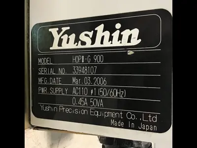 USED YUSHIN PRECISION EQUIPMENT HOPIII-G 900