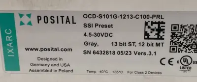 NEW POSITAL OCD-S101G-1213-C100-PRL ENCODER 4.5-30VDC OCDS101G1213C100PRL