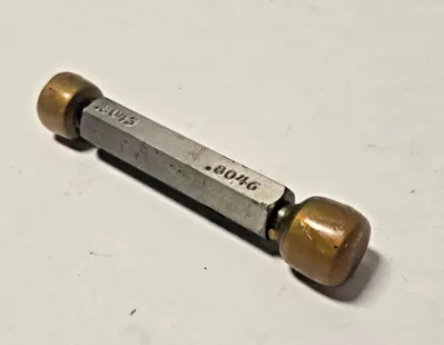 Gauge BORE RING GO NO GO .8043 .8046 Thread Plug Gage