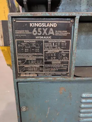 Used KINGSLAND ENGINEERING CO. LTD 65XA Ironworkers British Columbia CA | Lenmark #1424600