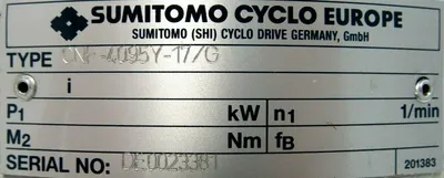 NEW SUMITOMO CNF-4095Y-17/G GEARBOX CNF4095Y17G