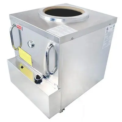 34″x 34″ Stainless Steel Tandoor Clay Oven – Natural Gas