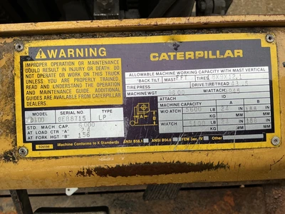 Used CAT TC60D Misc Forklifts | Equipment Recovery Corp. #1330946