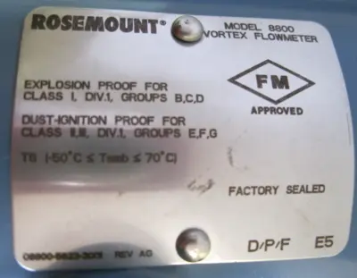 NEW Rosemount 8800 DF020 SA6E1D1E5M5