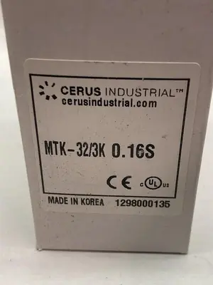 New | in-Stock CERUS MTK-32/3K 0.16S Miscellaneous Equipment (Electrical & Power) | Surplus Asset Holdings #1198826