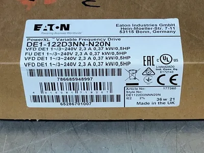New | in-Stock EATON DE1122D3NNN20N Variable Speed Drives Ohio US | HGR 24 #1263398