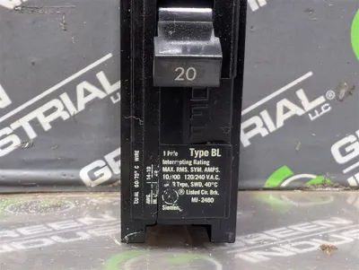 Lot of 10 Siemens MJ-2480 Type BL Circuit Breakers 20A 120/240VAC Used