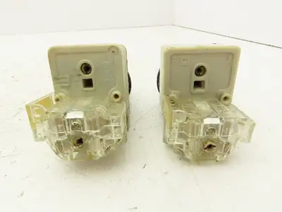 Square D 9001-KM1 Pushbutton Switch Green Series H 30mm Guarded Lot of 6