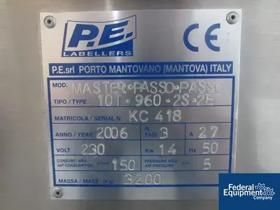 USED PE Labellers PE Labellers Rotary Labeler, Model Master