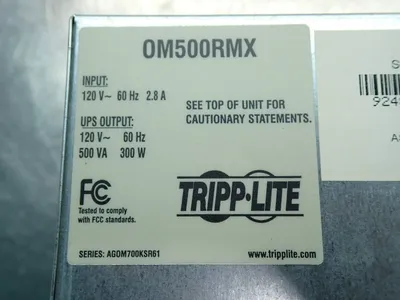 New | in-Stock TRIPPLITE 0M500RMX Uninterruptible Power Supplies Ohio US | HGR 24 #755224