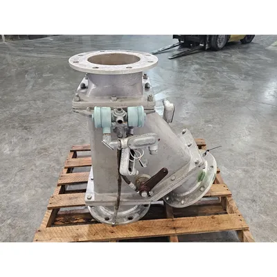 Used 8" Square Aluminum Body Diverter Valve