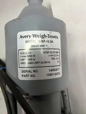 USED AVERY WEIGH-TRONIX 13851-0078