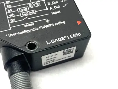 USED BANNER LASER DISPLACEMENT SENSOR RANGE: 100-1000MM M12 INTEGRAL