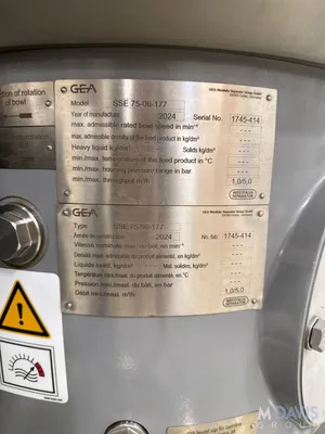 USED 2024 GEA WESTFALIA SSE 75-06-177