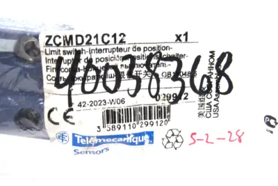 NEW TELEMECANIQE ZCMD21C12 LIMIT SWITCH
