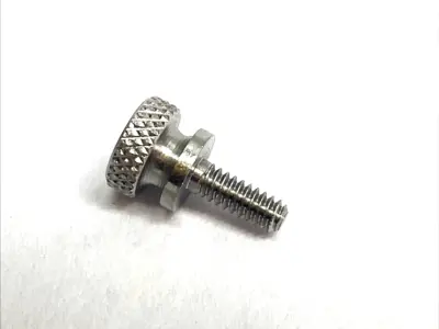 USED RICHARD MANNO THUMB SCREW #6-32 X 3/8" KNURLED WASHER FACE SS LOT OF 11