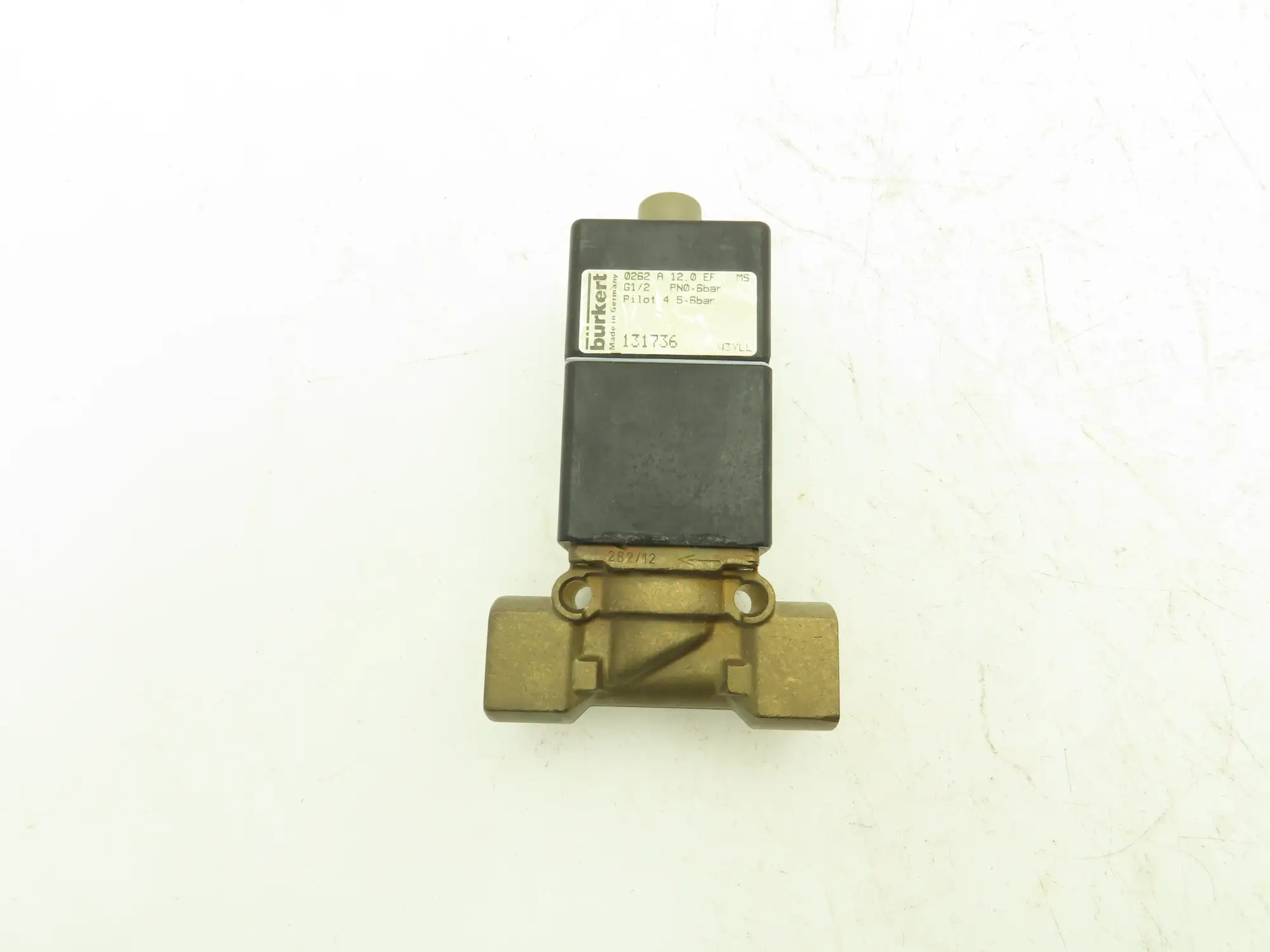 Burkert 0262 Pneumatically Operated Valve 2 Position 2 port 65 to 87psi G 1/2