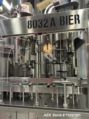 Used Bottling Line – GAI Rotary Filler, APE Packers, ROPP Capper, Case Sealer